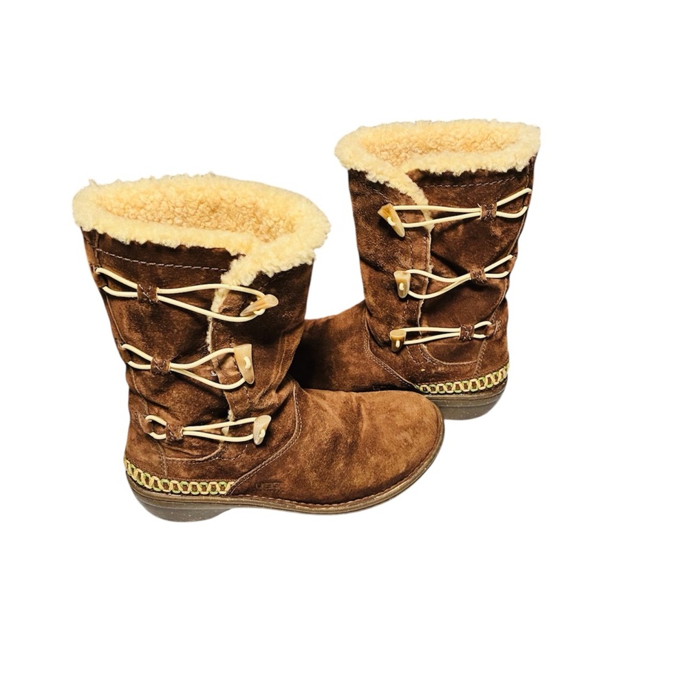 UGG Brown Suede Sherpa Lined Winter Boots 🤎❄️
Size 9 | Like New Condition
